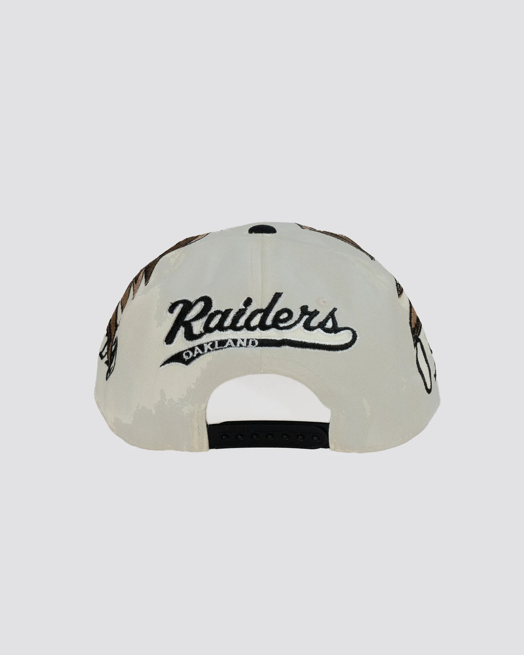 Gorra HALCON DE LOS RAIDERS BLANCA trasera