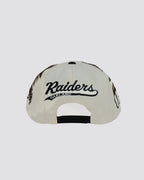 Gorra HALCON DE LOS RAIDERS BLANCA trasera