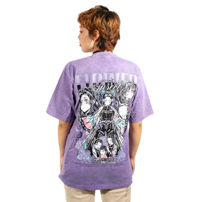 Camiseta SHINOBU KOCHO LILA ACID WASH