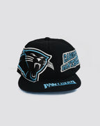 Gorra BIG LOGO CAROLINA PANTERS NEGRA frente