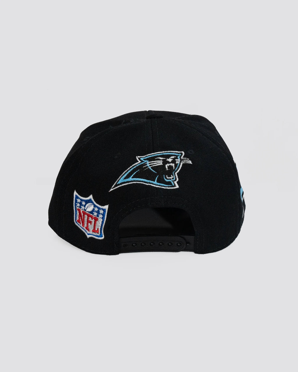 Gorra BIG LOGO CAROLINA PANTERS NEGRA trasera