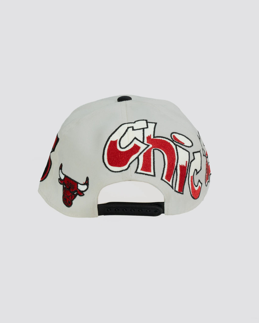 Gorra pergamino BULLS BLANCA lado derecho