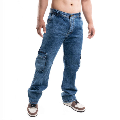 JEAN CARGO AZUL OSCURO