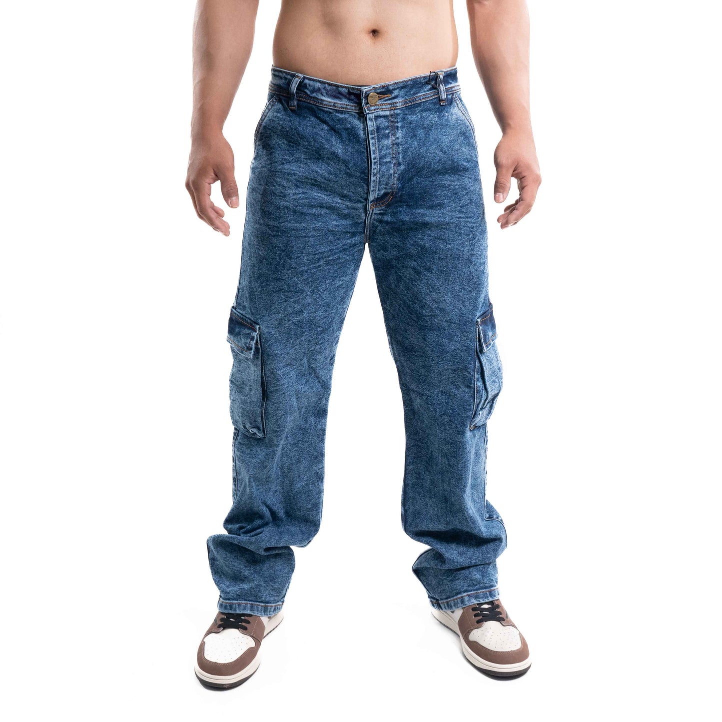 JEAN CARGO AZUL OSCURO