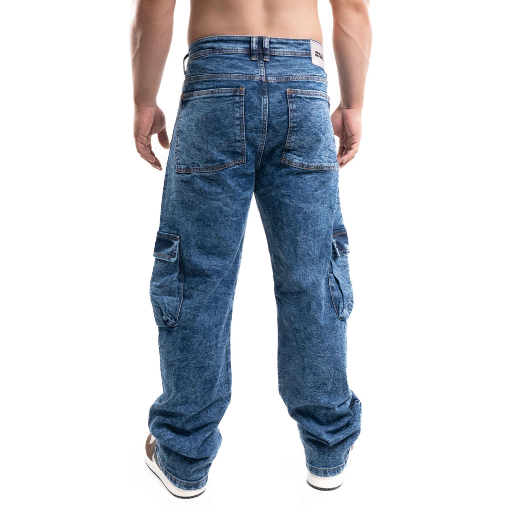 JEAN CARGO AZUL JASPE 2B
