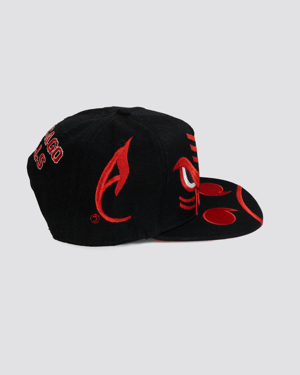 Gorra MAXi LOGO BULLS NEGRA lado