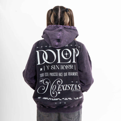 Hoodie  DOLOR MORADO WASH