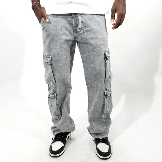 JEAN 4 BOLSILLOS GRIS PERLA