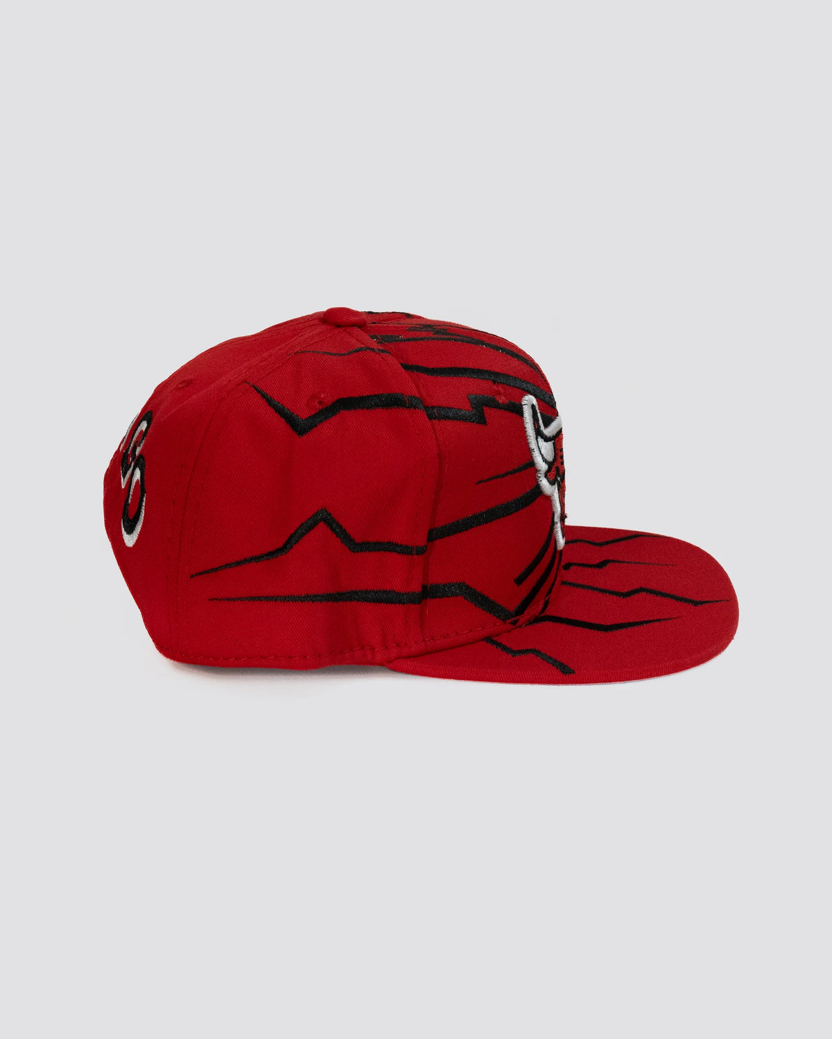 Gorra DESTELLO BULLS ROJA lado