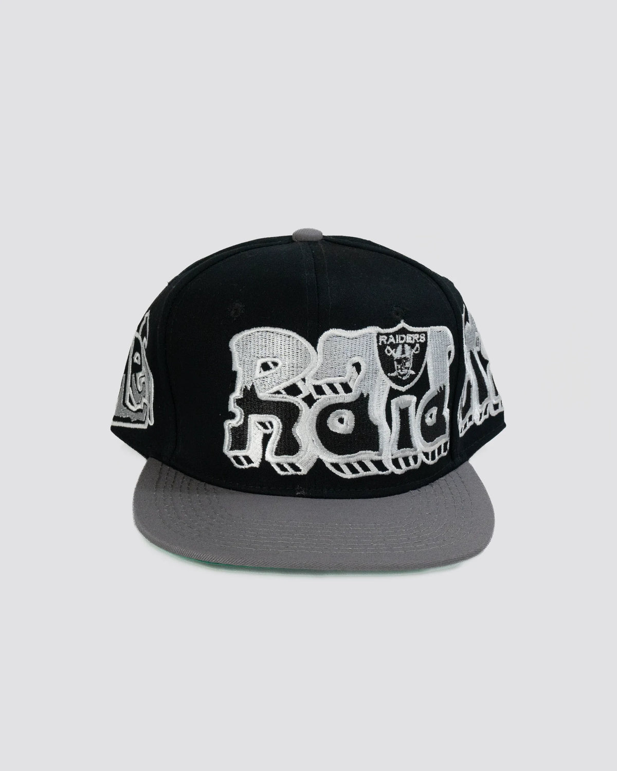 Gorra pergamino RAIDERS NEGRA frente