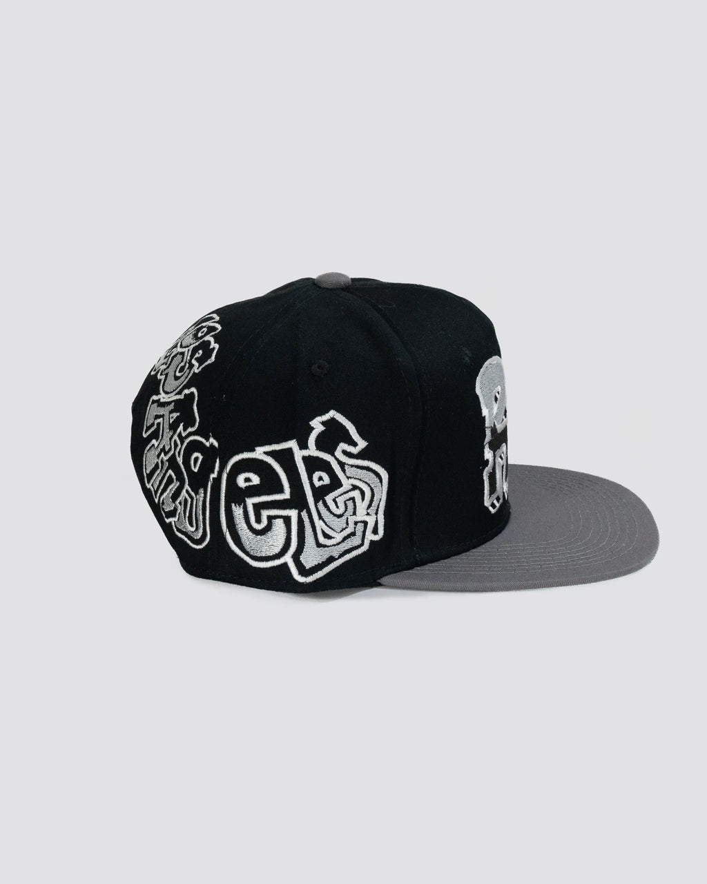 Gorra pergamino RAIDERS NEGRA lado