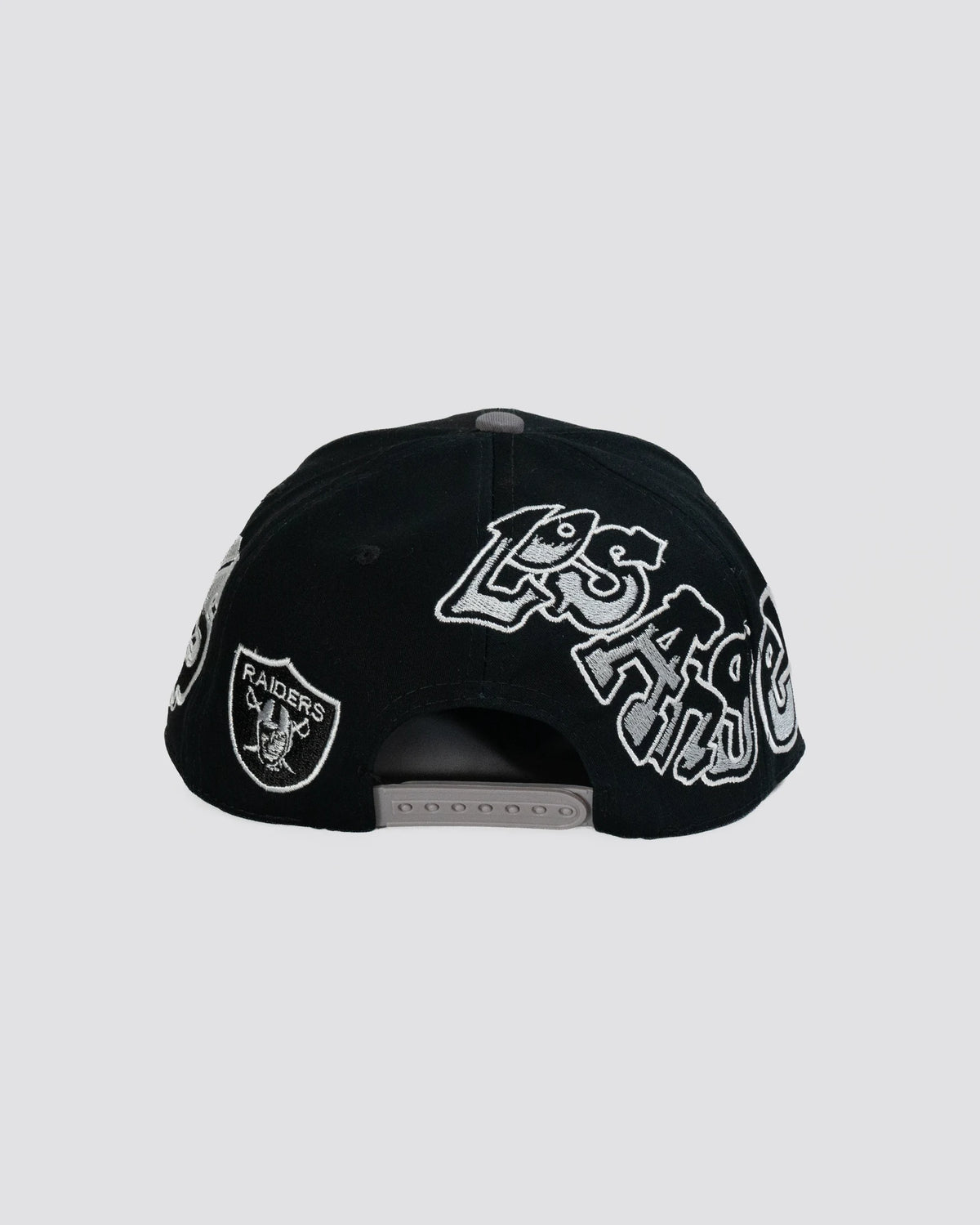 Gorra pergamino RAIDERS NEGRA trasera