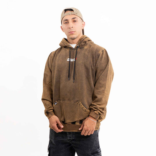 Hoodie  GRIETAS COBRE WASH