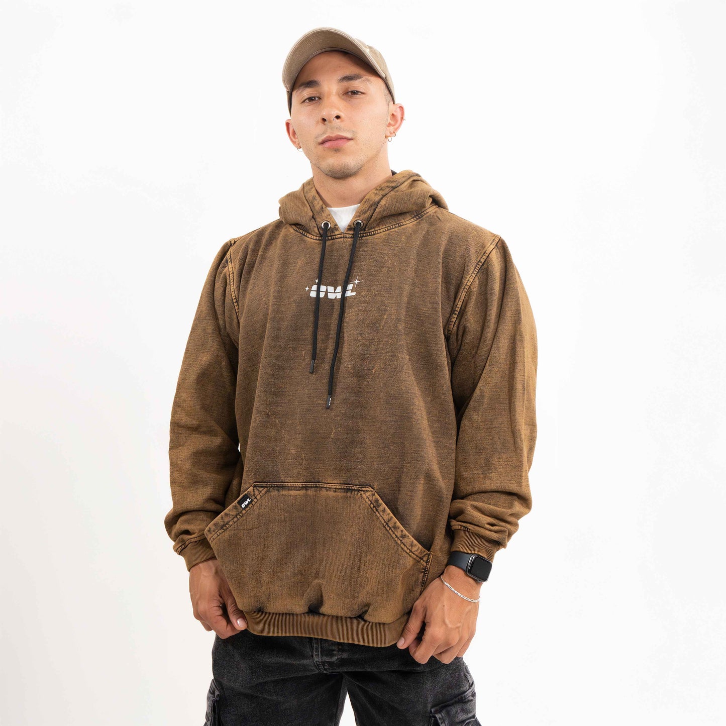 Hoodie  TIEMPOS VIOLENTOS COBRE WASH