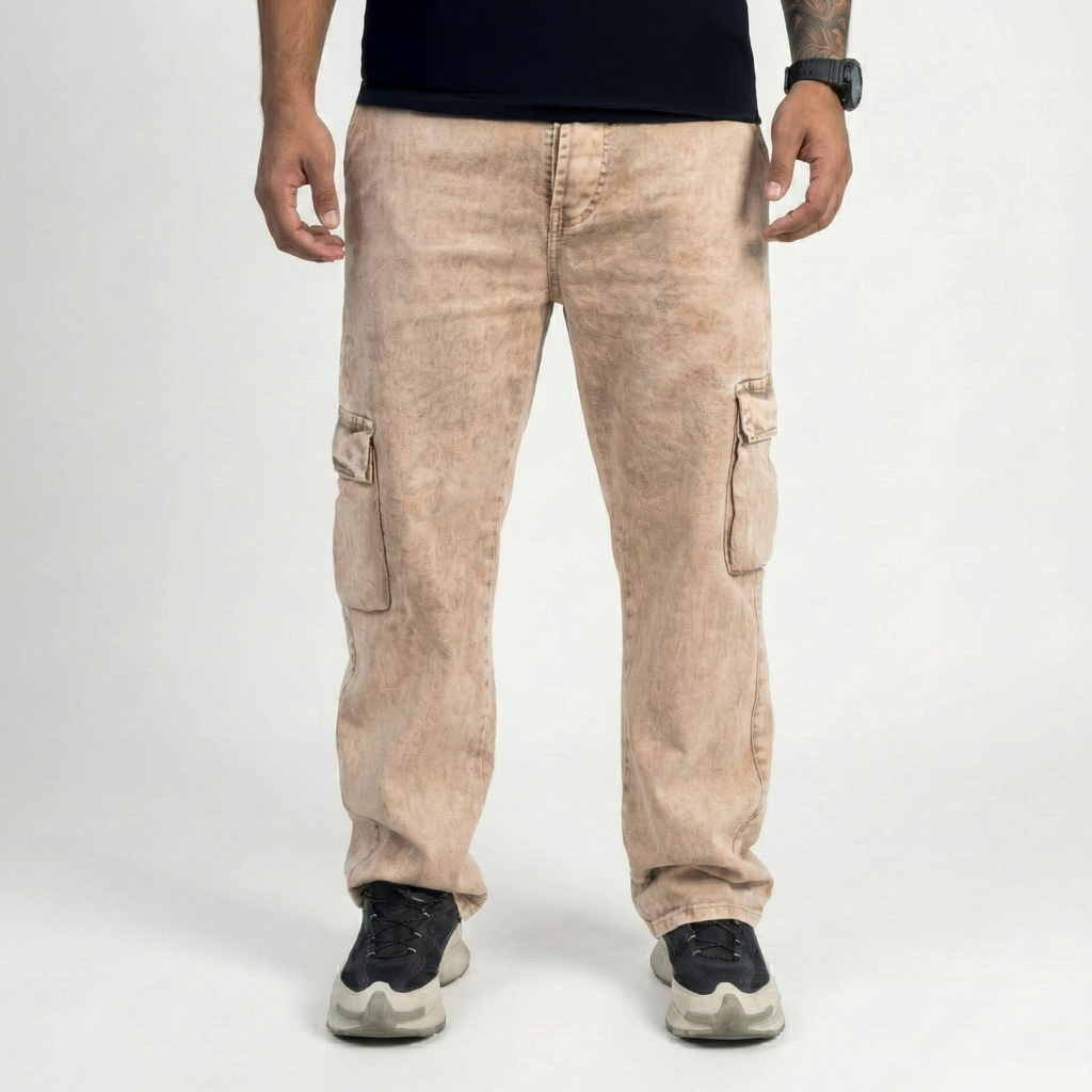 JEAN CARGO COBRE ACID WASH