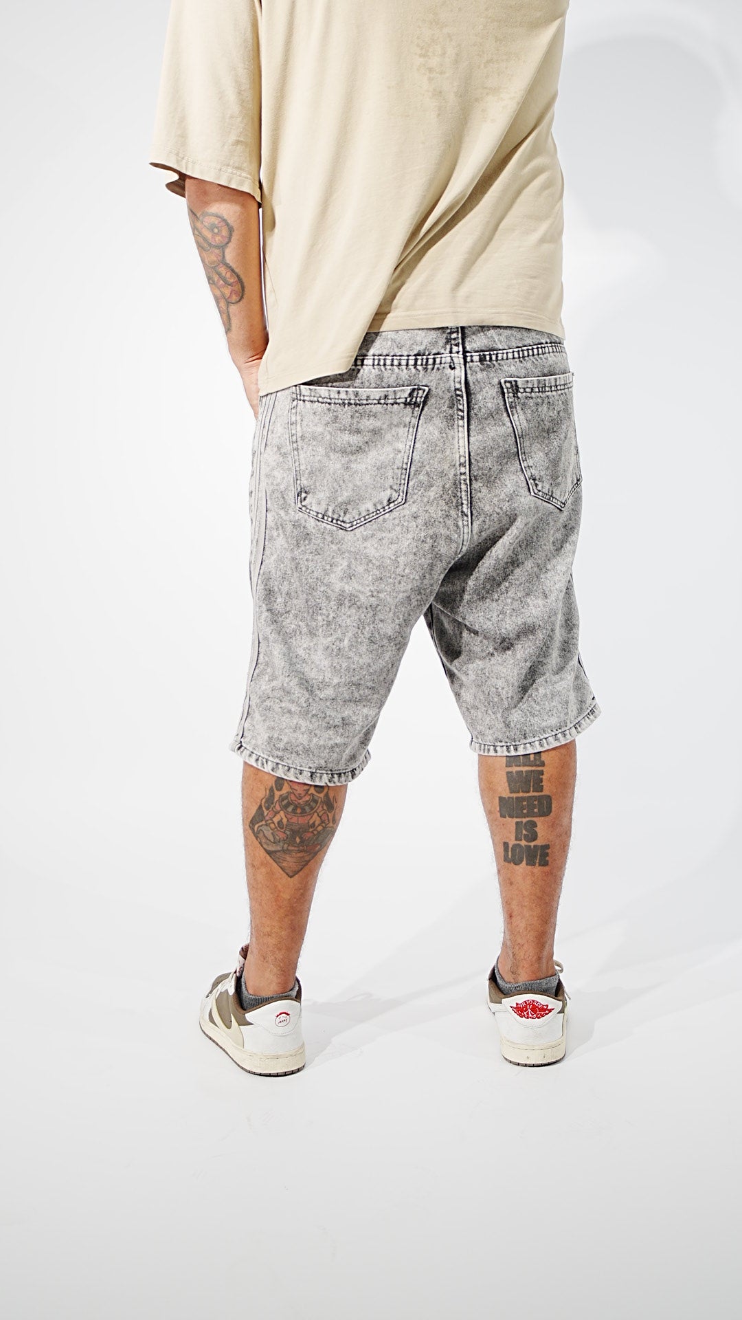 BERMUDA JEANS FISHER GRIS
