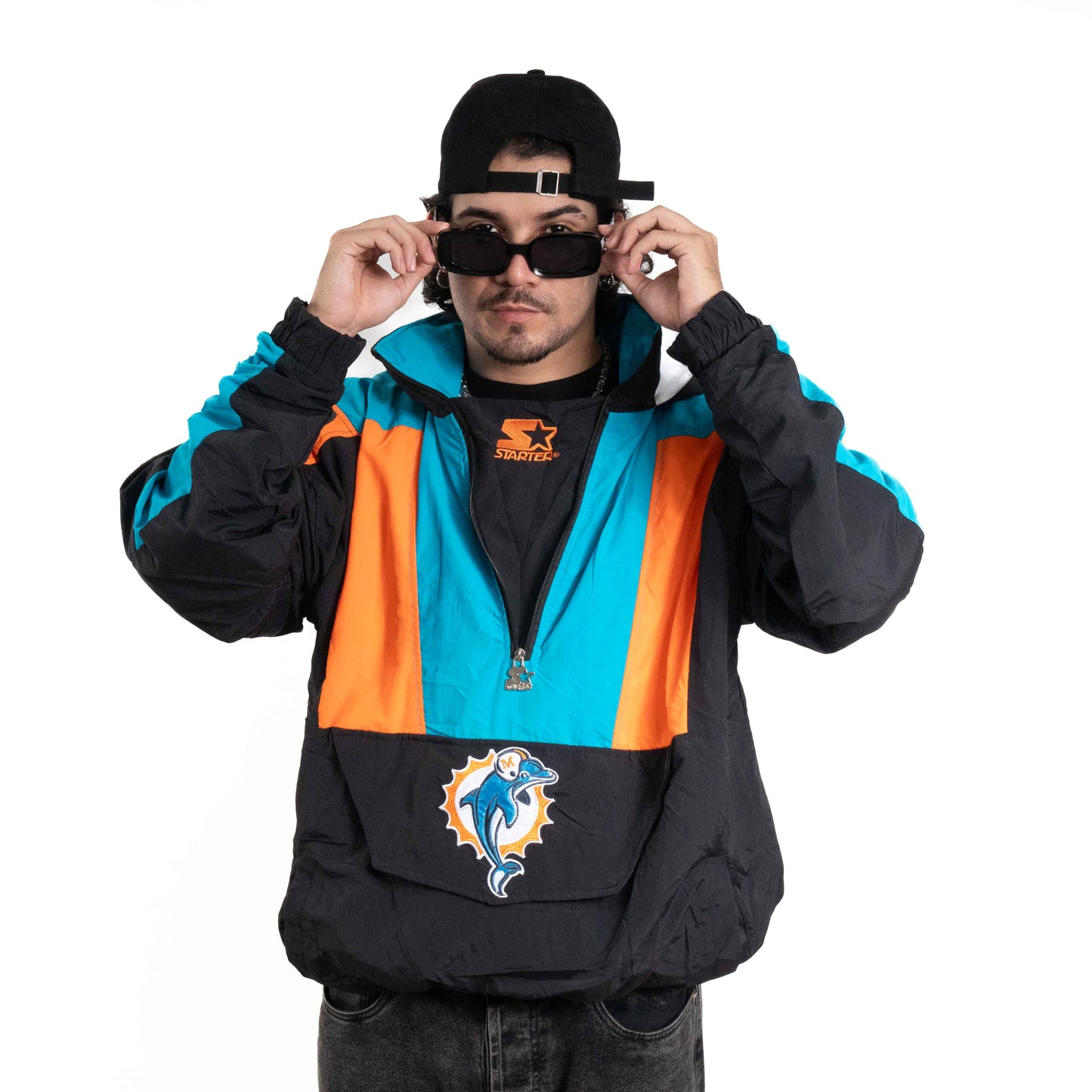 Chaqueta MIAMI DOLPHINS  NEGRA