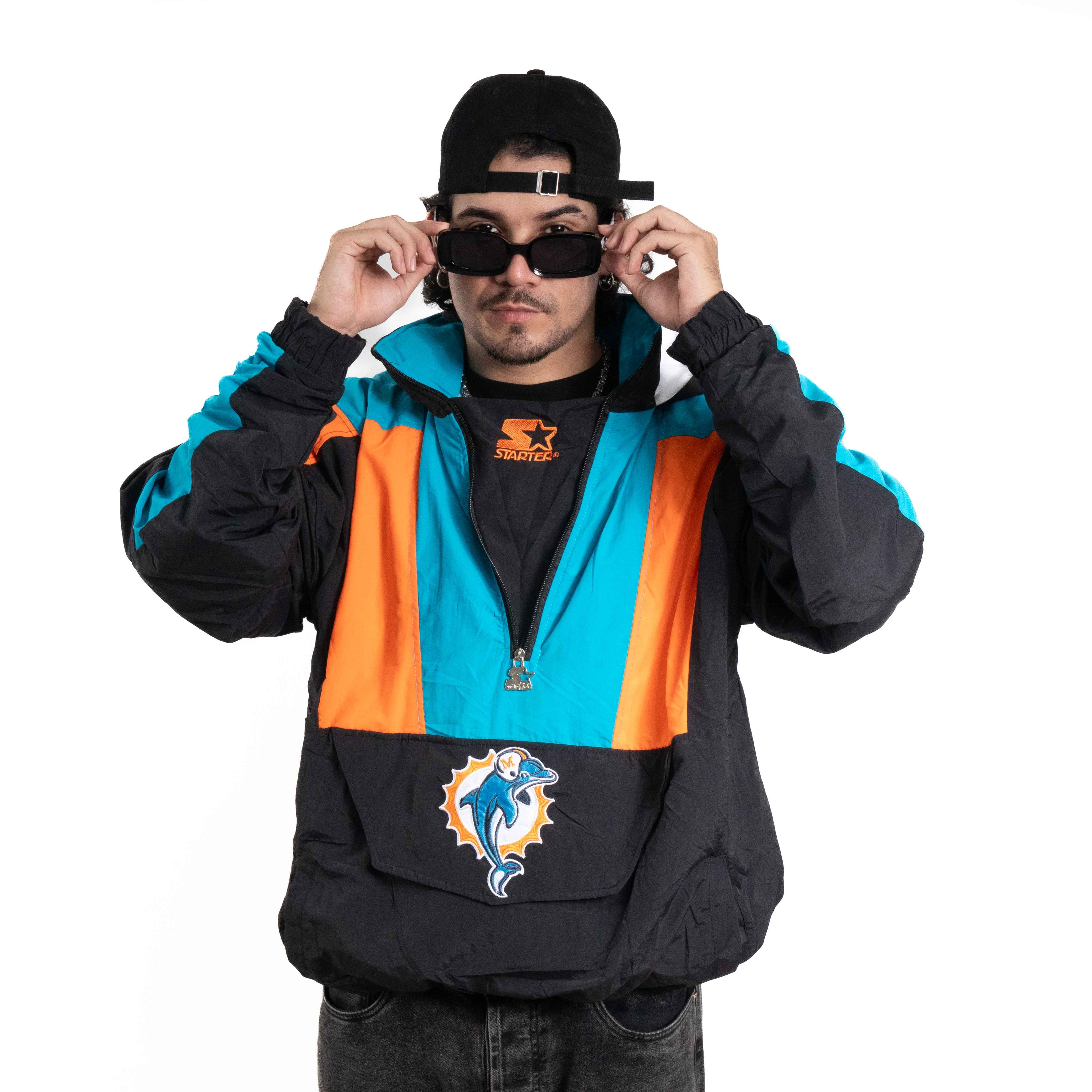 Chaqueta MIAMI DOLPHINS  NEGRA