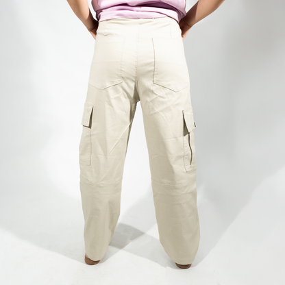 PANTALONES JOGGER DAMA BEIGE