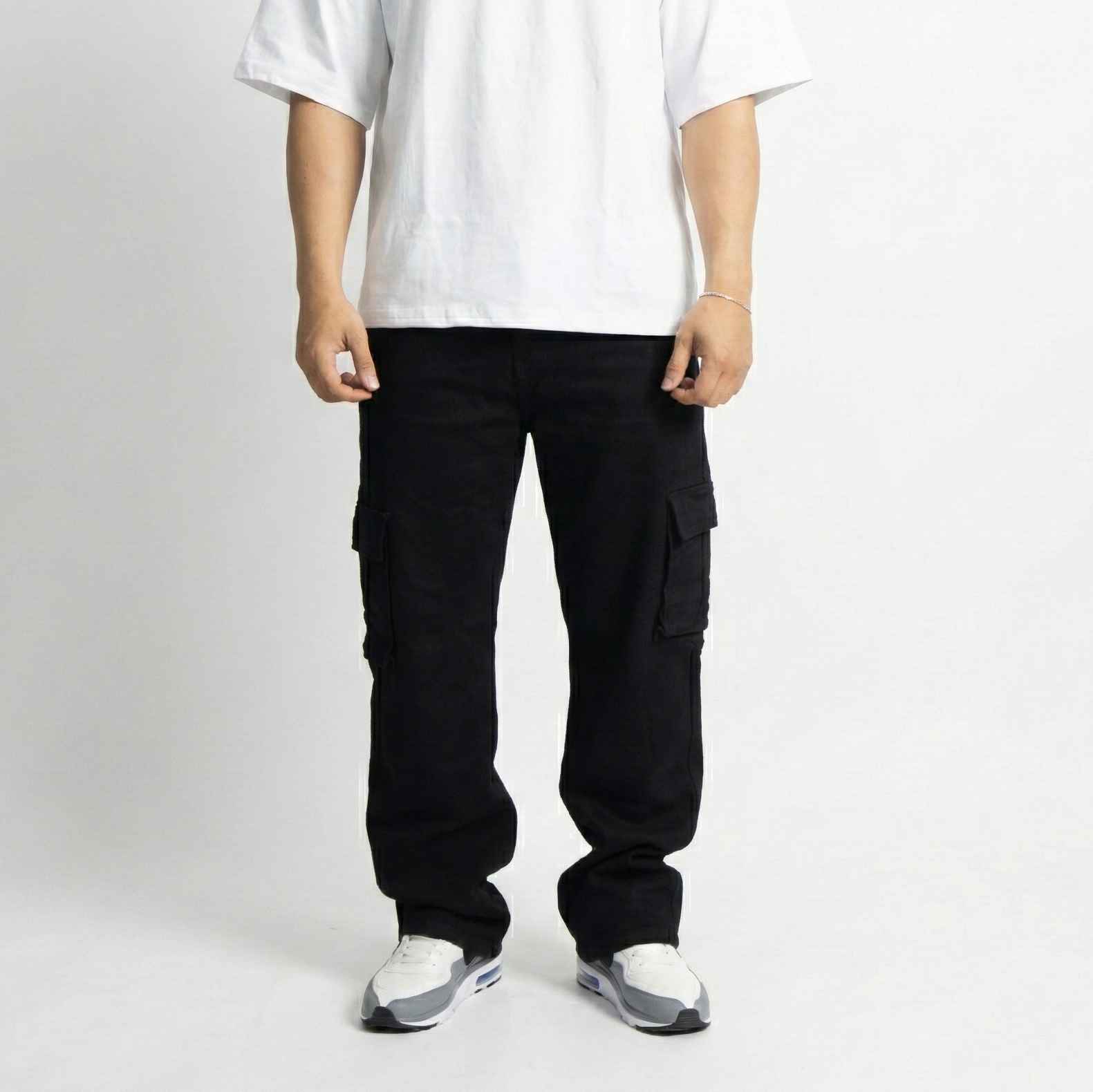 JEANS CARGO NEGRO
