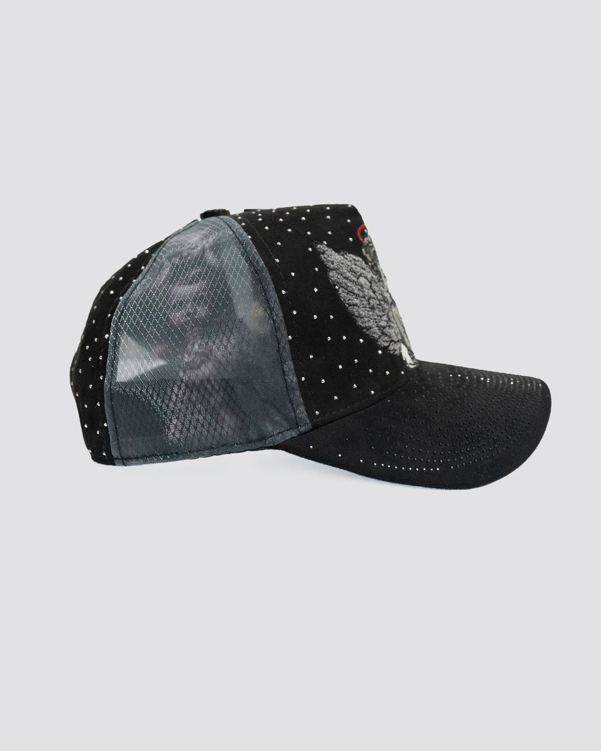 GORRA CASH ONLY QUERUBIN PEDRERIA, lateral