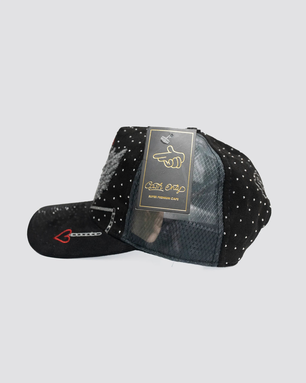 GORRA CASH ONLY QUERUBIN PEDRERIA, tres cuartos