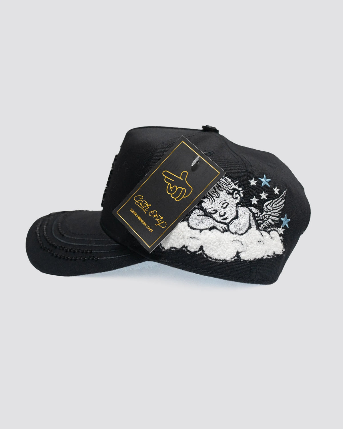 GORRA CASH ONLY QUERUBIN NUBES, tres cuartos