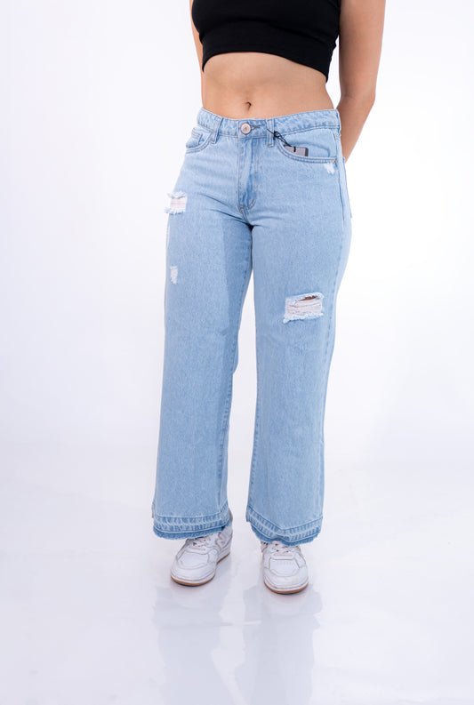 JEANS BAGGY AZUL CLARO