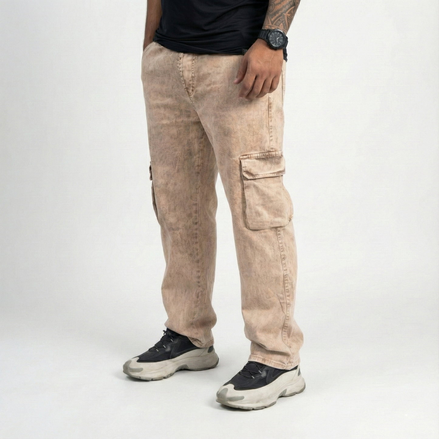 JEAN  CARGO 2  BOLSILLOS COBRE ACID WASH