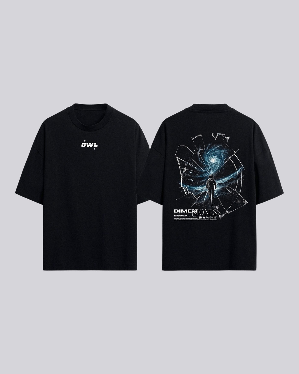 Camiseta ASTRONAUTA DIMENSIONES BACK
