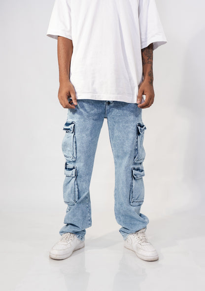 JEANS 4 BOLSILLOS AZUL CLARO