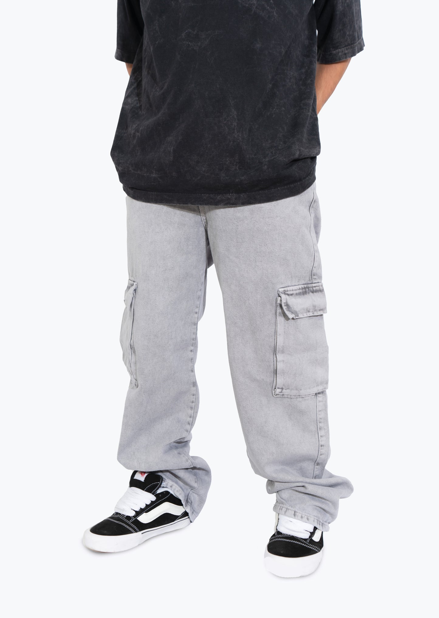 JEAN CARGO GRIS CLARO ZAIBER