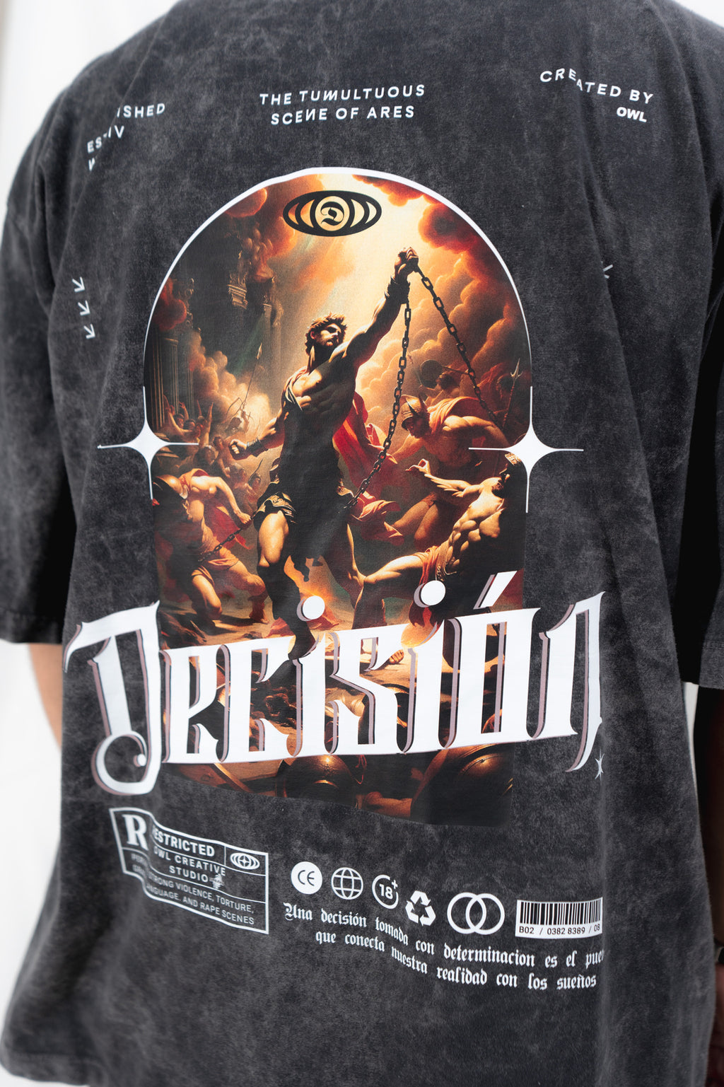 camiseta decisión  wash