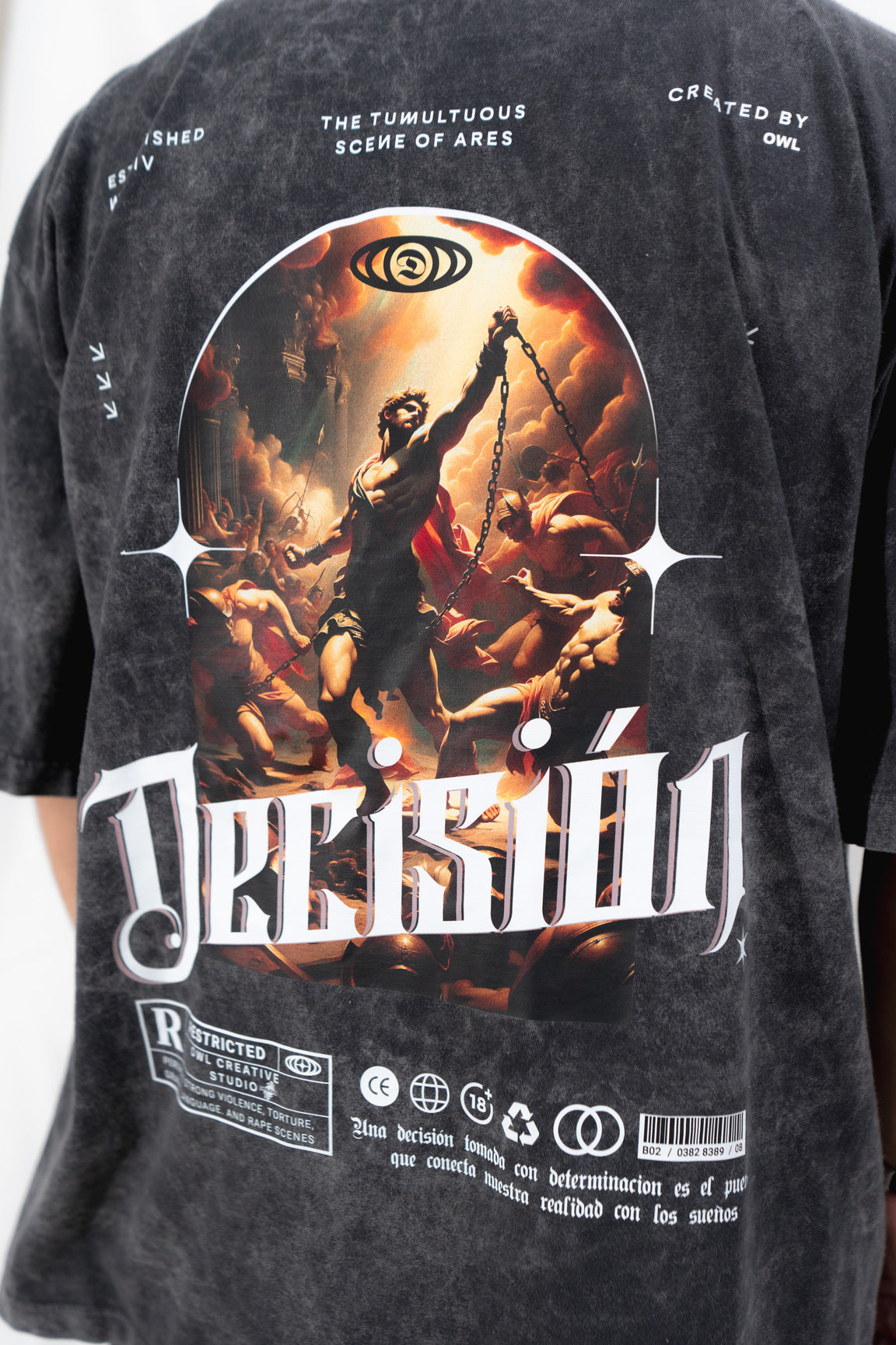 camiseta decisión  wash