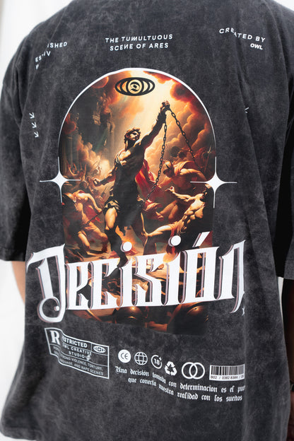 camiseta decisión  wash