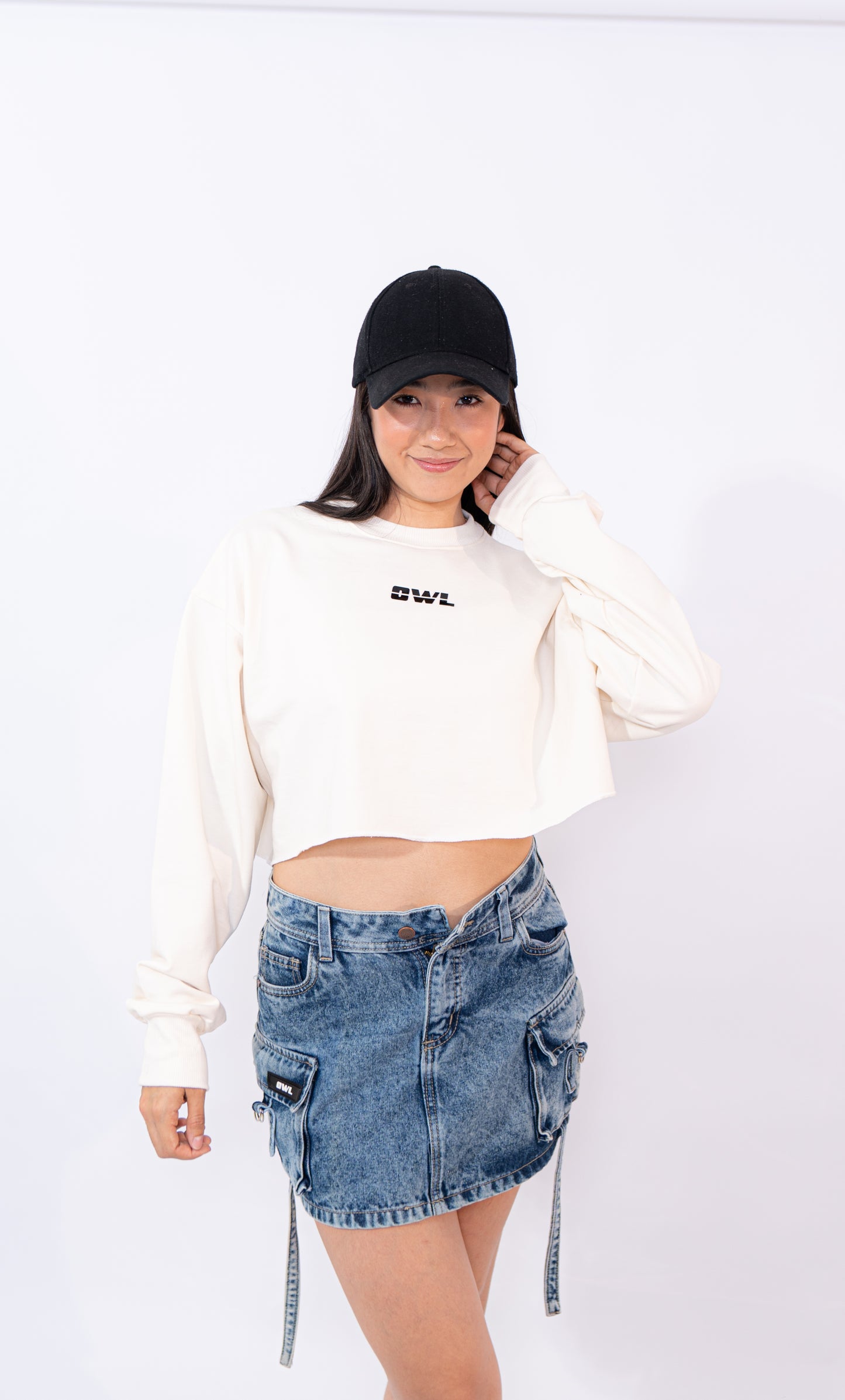 BUZOS CROP  blanco