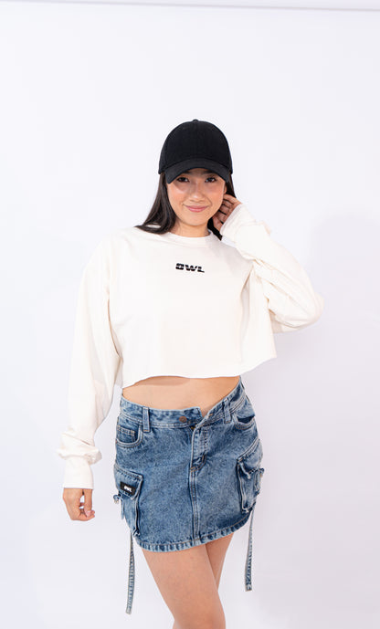 BUZOS CROP  blanco