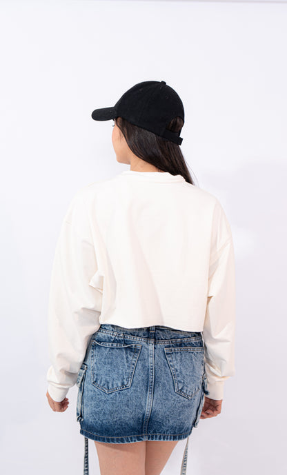 BUZOS CROP  blanco