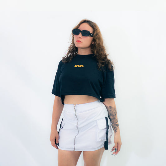 FALDA DRILL BLANCA