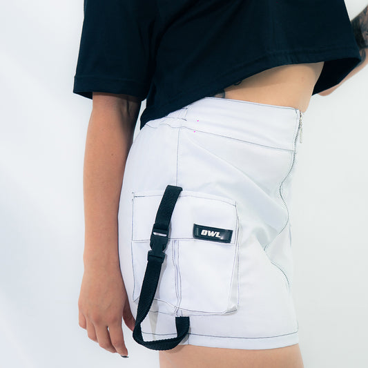 FALDA DRILL BLANCA