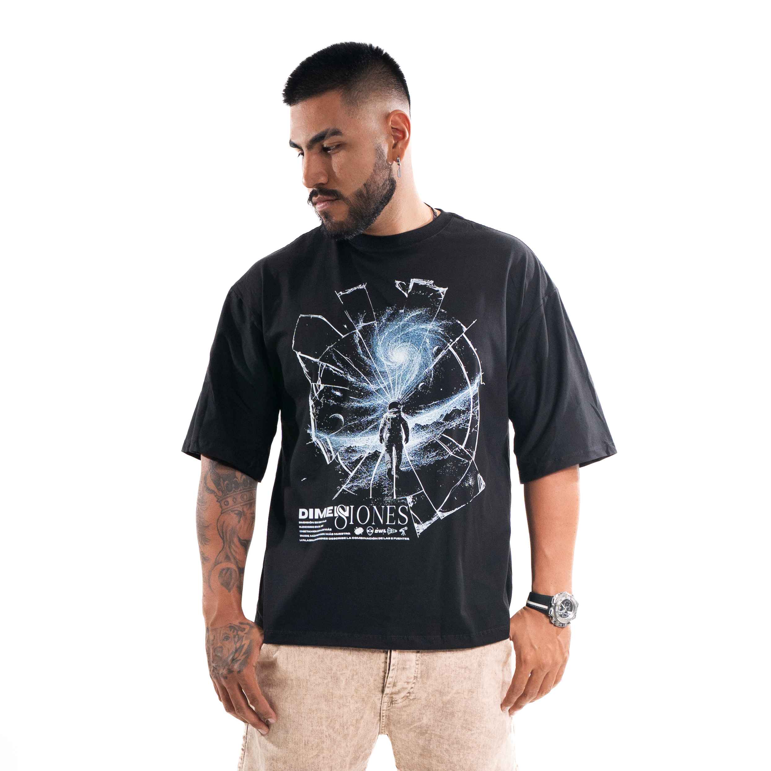Camiseta ASTRONAUTA DIMENSIONES  FRONT