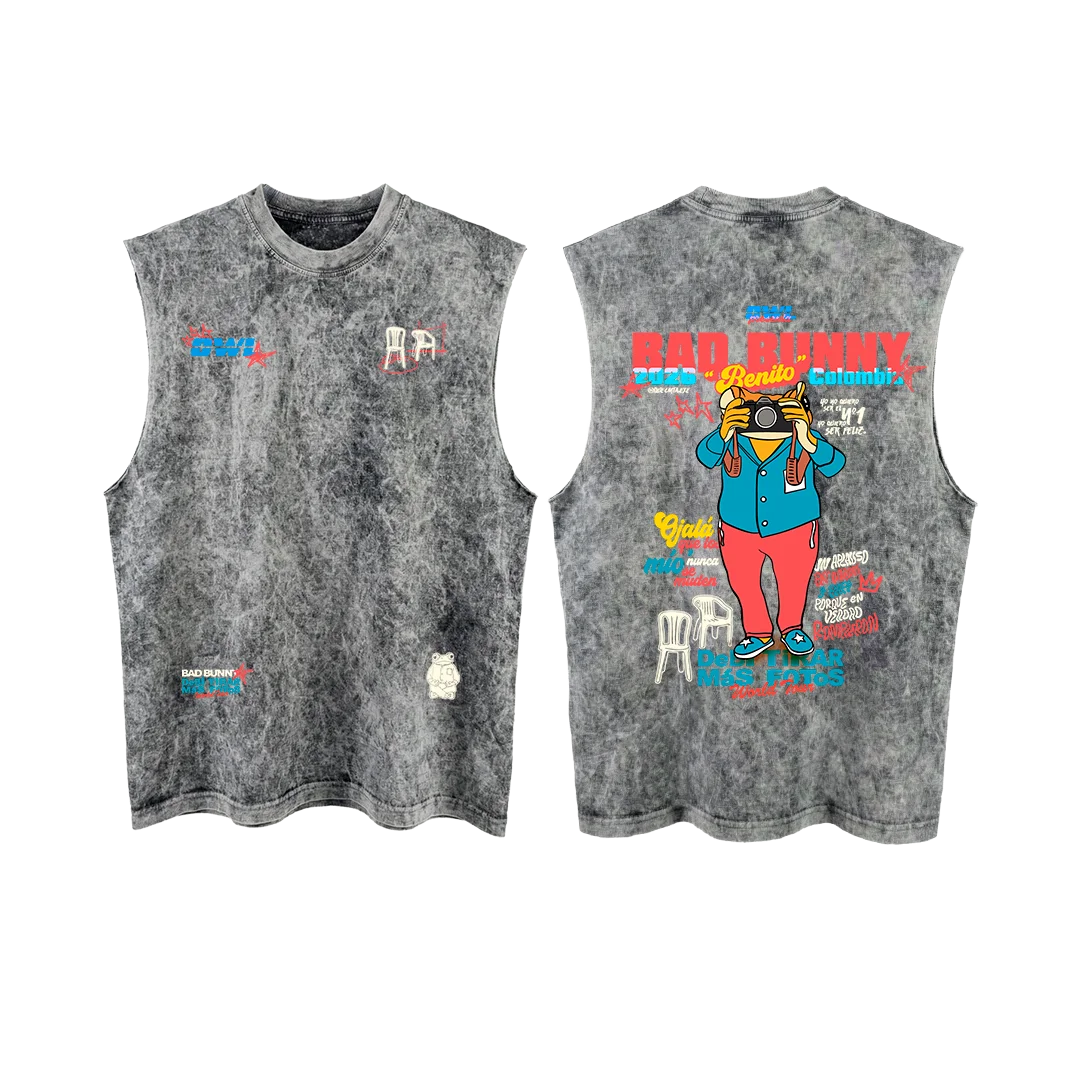 CAMISETA Manga Siza DeBi TiRaR MaS FoToS  4 - GRIS acid wash