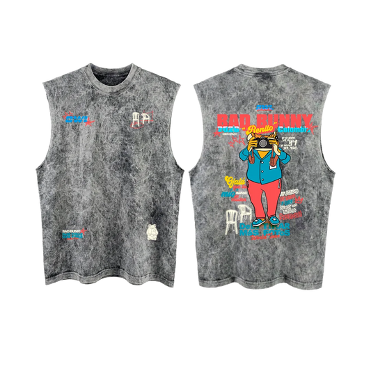 CAMISETA Manga Siza DeBi TiRaR MaS FoToS  4 - GRIS acid wash