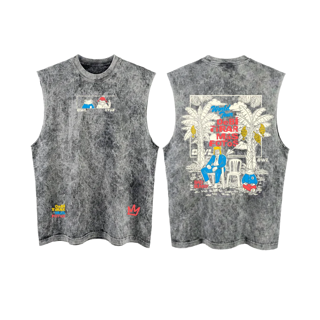 CAMISETA Manga Siza DeBi TiRaR MaS FoToS  3 - GRIS acid wash