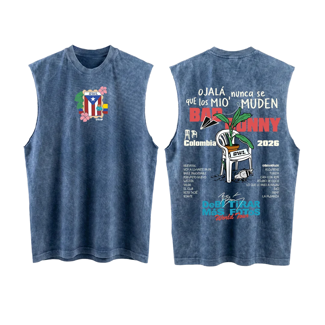 CAMISETA Manga Siza DeBi TiRaR MaS FoToS  2 - Azul acid wash