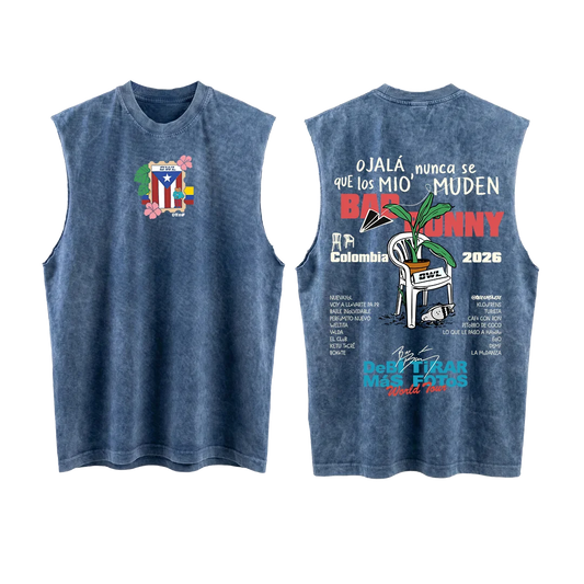 CAMISETA Manga Siza DeBi TiRaR MaS FoToS  2 - Azul acid wash