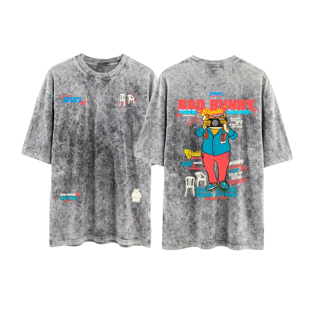 CAMISETA  DeBi TiRaR MaS FoToS  4 - GRIS acid wash