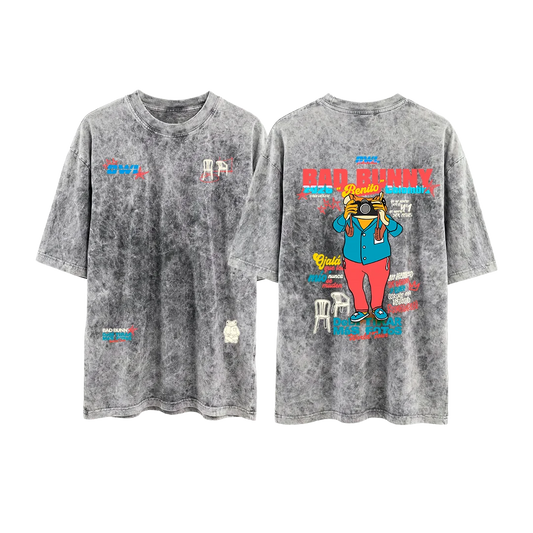 CAMISETA  DeBi TiRaR MaS FoToS  4 - GRIS acid wash