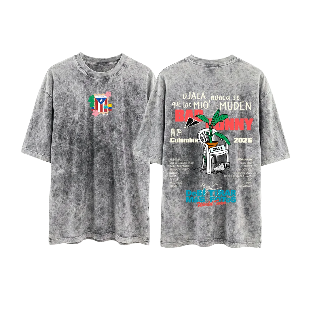 CAMISETA  DeBi TiRaR MaS FoToS  3 - GRIS acid wash