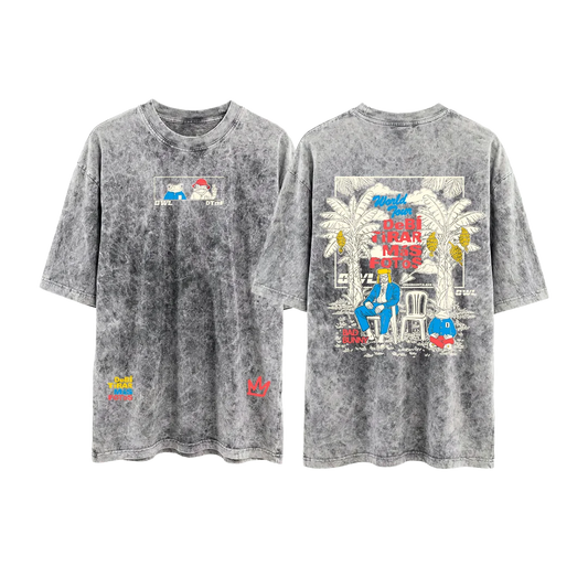 CAMISETA  DeBi TiRaR MaS FoToS  3 - GRIS acid wash